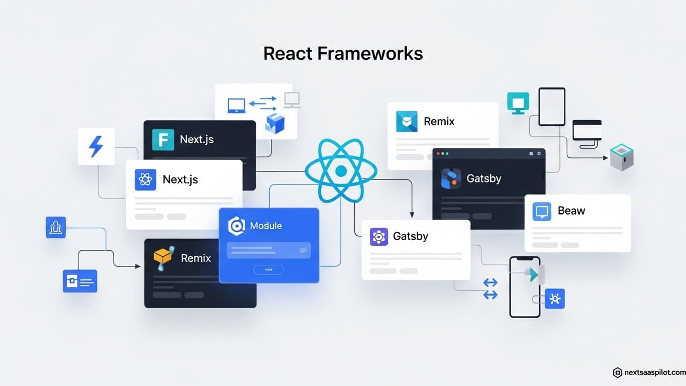 Top React Frameworks for SaaS Website Development: The 2025 Guide